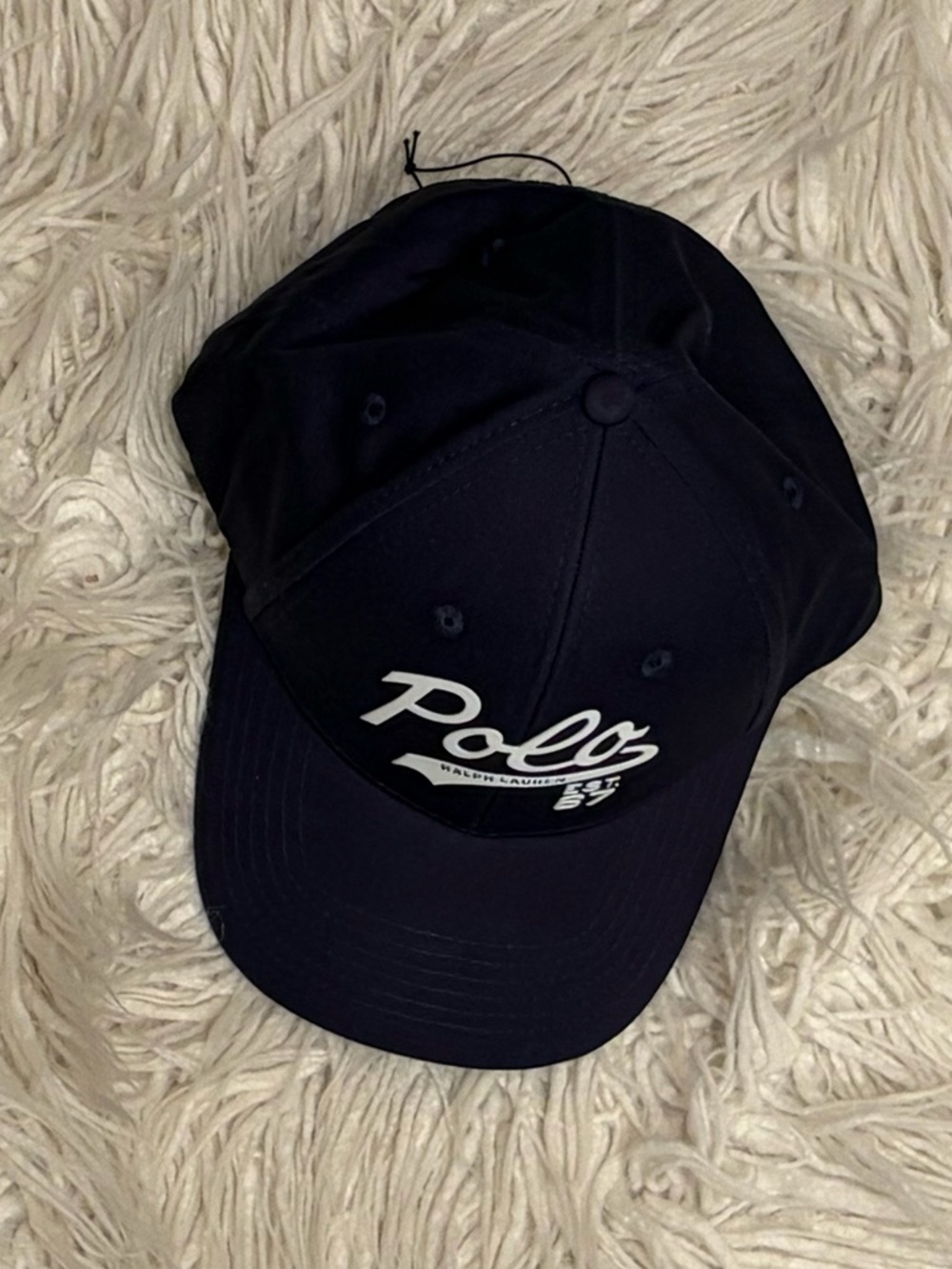Ralph Lauren Navy Polo Script Cap
